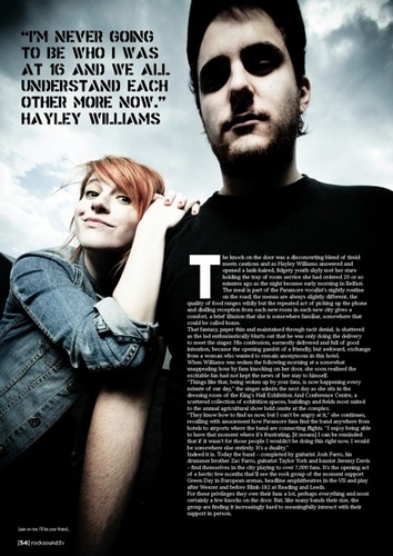 Paramore in Rock Sound 