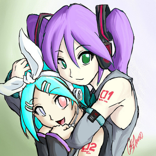  Sonica and Mina as vocaloid