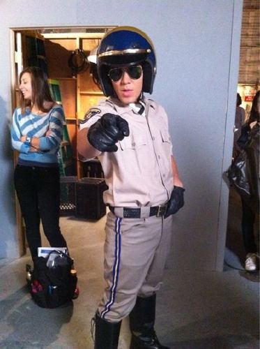  carlos dressed as a cop