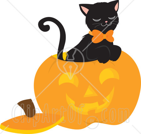  Dia das bruxas black cat image