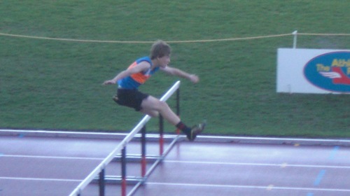 Rorick doing hurdles
