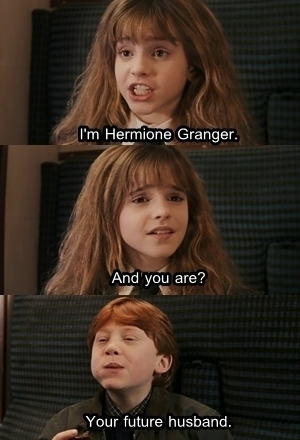  hermione and ron first साल