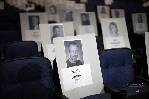  Hugh's assento at the Emmy's [Description]