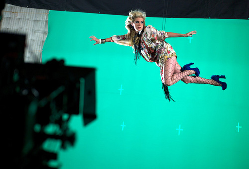 ke$ha at the 2010 VMA promo shoot.