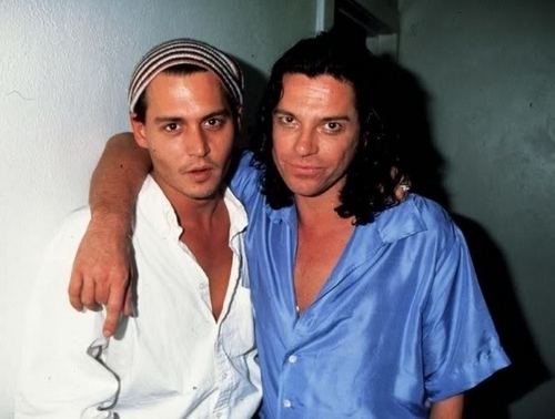  Michael Hutchence and Johnny Depp