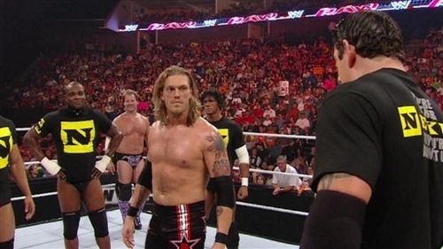  Nexus attacking Jericho & Edge