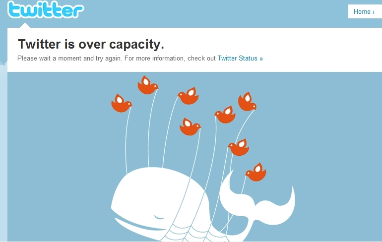 Twitter is "Over Capacity"