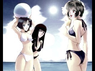 X girls on the beach