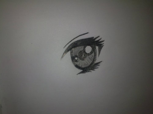  my drawing of a 日本漫画 eye!