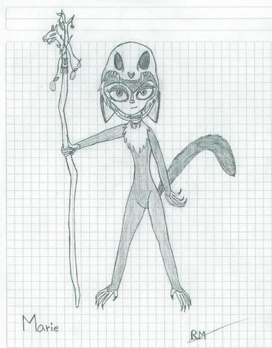  A shaman lémur, lemur