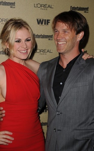  Anna Paquin and Stephen Moyer at the EW and Women In Film pre-EMMY party (August 27)