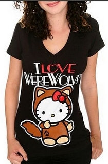 Hello Kitty werewolf camisa, camiseta