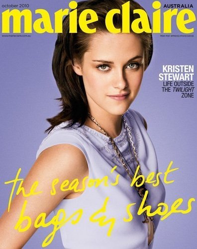  Kristen on the cover of Marie Claire Australia - October 2010