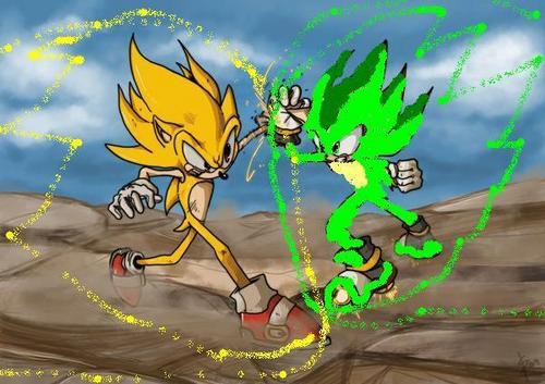  Super Sonic vs Rocket the Hedgehog