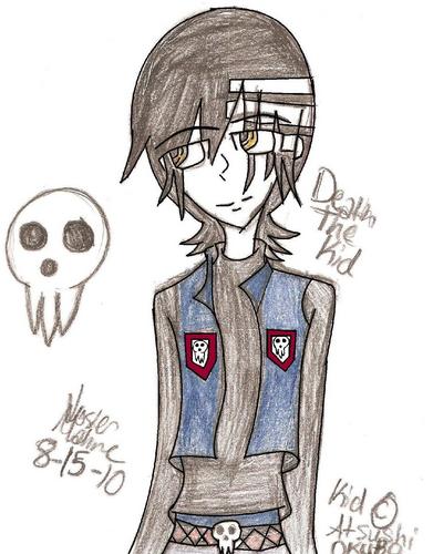  my drawing of death the Kid