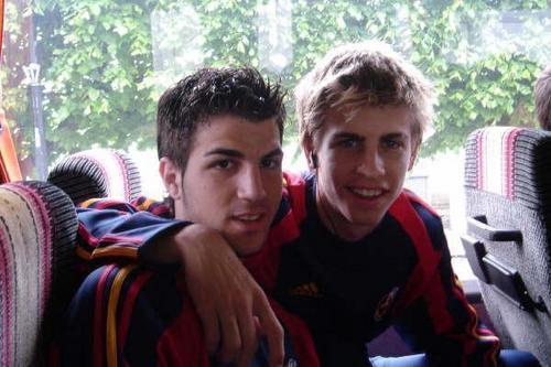  Gerard Pique and his best friend Cesc Fàbregas