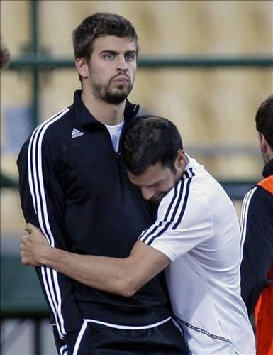   Gerard Pique and his best friend Cesc Fàbregas