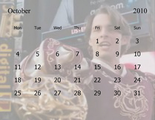  Calender of the months ahead