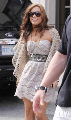  Demi leaving her hotel in Toronto, Canada