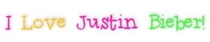 I Love Justin Bieber ! < 3