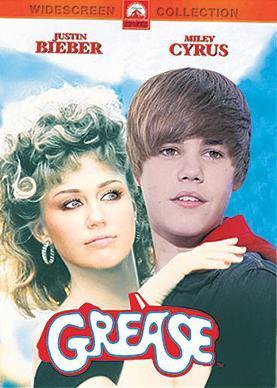  Justin Bieber with Miley Cyrus 'Grease'