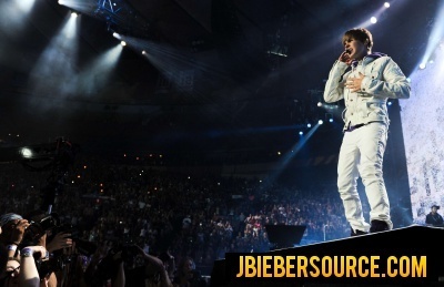 Justin performing in Madison Square Garden