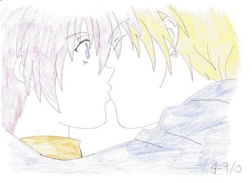  My drawing of Yuki and Shuichi