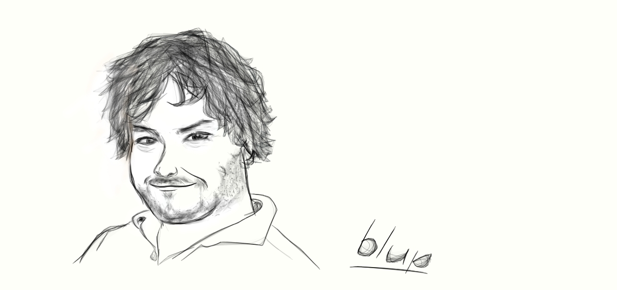 My sketch of JB