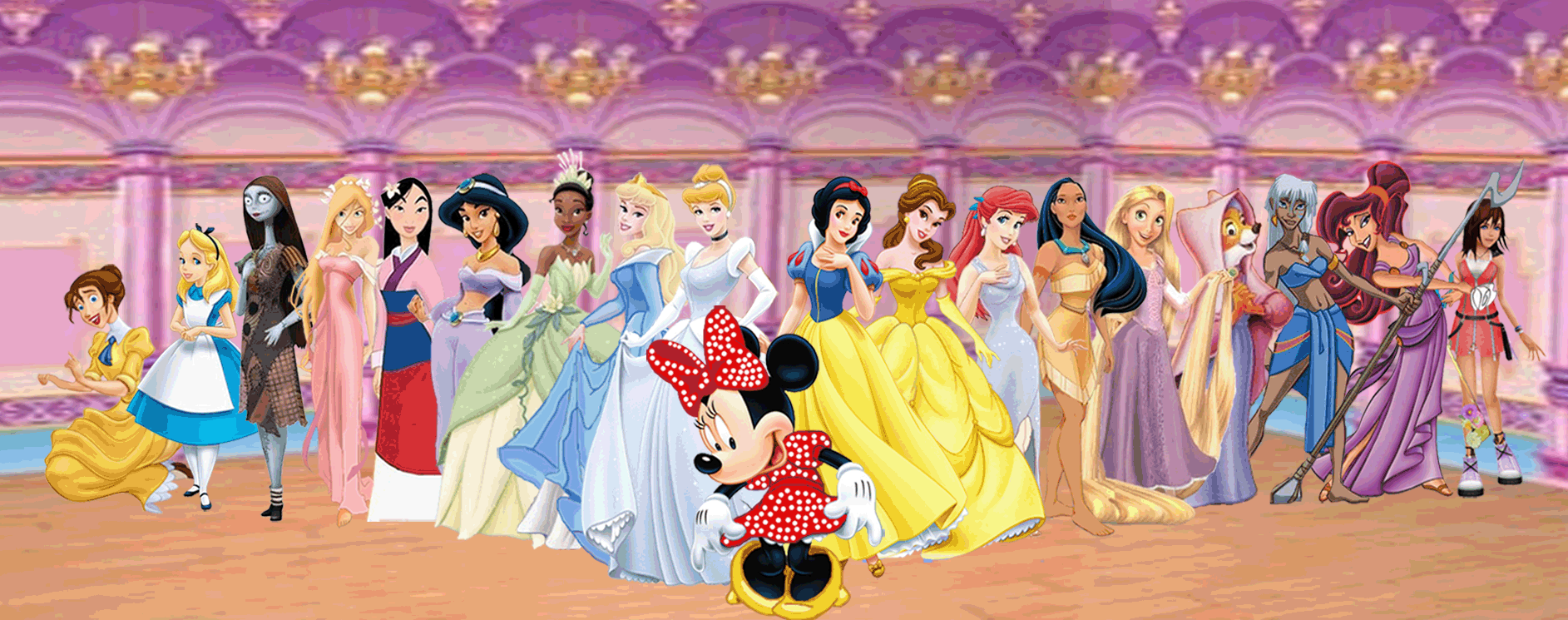 Принцессы больше. Много принцесс. Принцессы Диснея вместе. Несколько принцесс. Очень много принцесс.