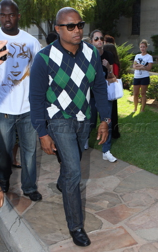  Randy Jackson At Michael's Forest Lawn Birthday Tribute