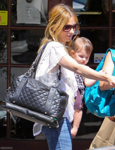 Sarah & carlotta, charlotte out in Brentwood