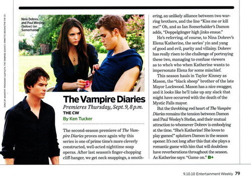  The Vampire Diaries in Entertainment Weekly