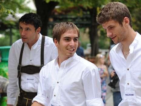  Thomas Müller, Philipp Lahm & Mark van Bommel for Paulaner