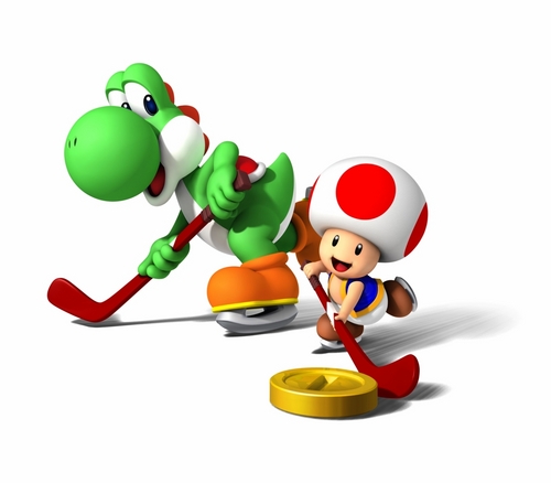 Yoshi and Toad - Hockey
