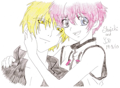  my drawing of shuichi and yuki