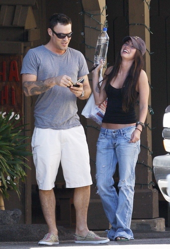 Brian and Megan out in Los Angeles 
