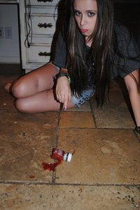  Caitlin killed the ketchup