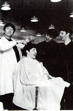  John giving Paul a "haircut"