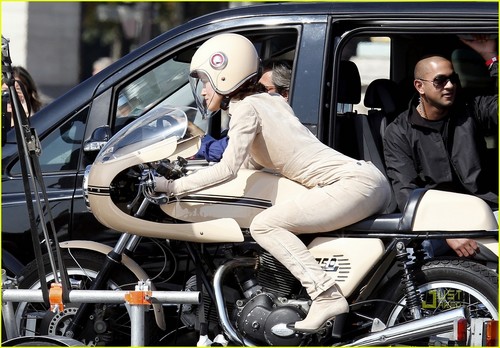 Keira Knightley Mounts Motorcycle for Chanel Commercial