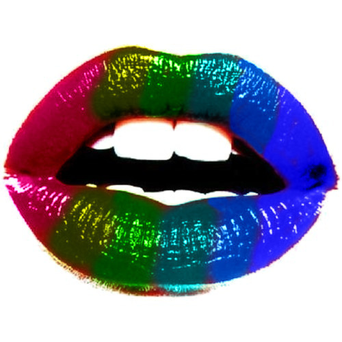  Lips: Rainbow!! oleh Pearland16:::USE!! :]