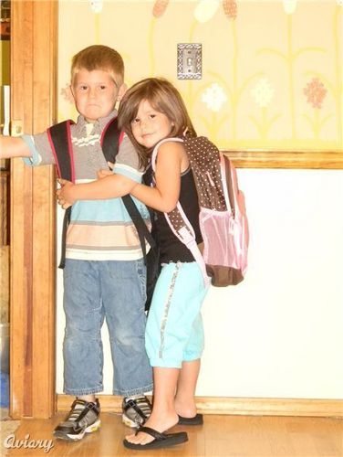  Renesmee & a friend going to school