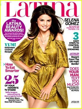  Selena Gomez Covers 'Latina' October 2010