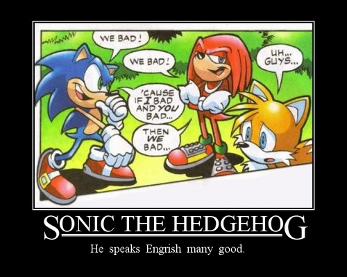 Sonic and Knuckles Speak Good Engrish