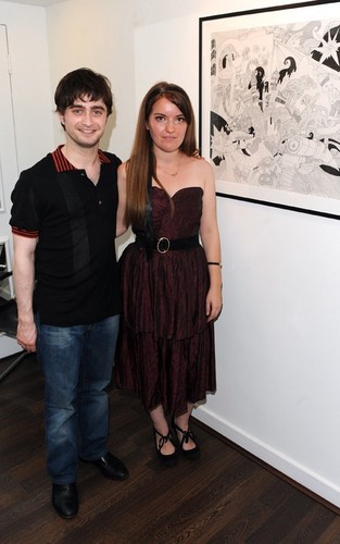  Daniel attended the charity art exhibit opening of The Big Issue, for friend and HP fellow-crew memb