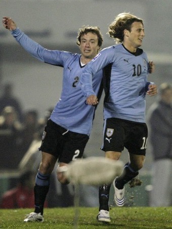  Diego Forlan & Diego Lugano - WM 2010