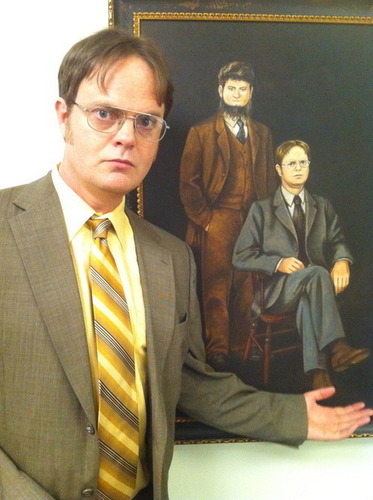  Dwight and Mose painting