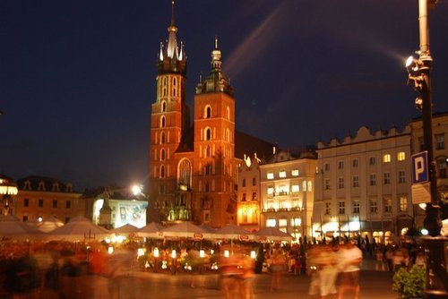  Krakow oleh night, Poland