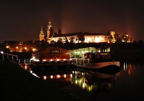 Krakow by night, Poland