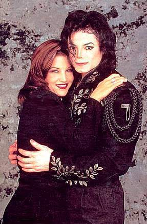  Michael with Lisa Marie