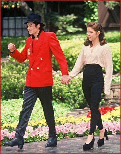  Michael with Lisa Marie